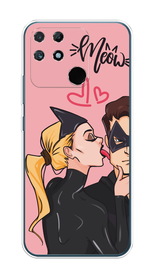 

Чехол Awog на Realme Narzo 50A "Kiss of Cat Woman", Розовый;черный;бежевый, 258450-1