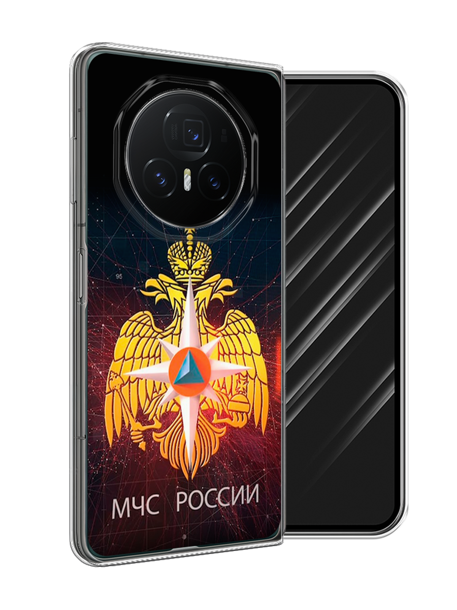 

Чехол Awog на Honor Magic V3 "МЧС России", Черный;желтый;красный, 6125050-1