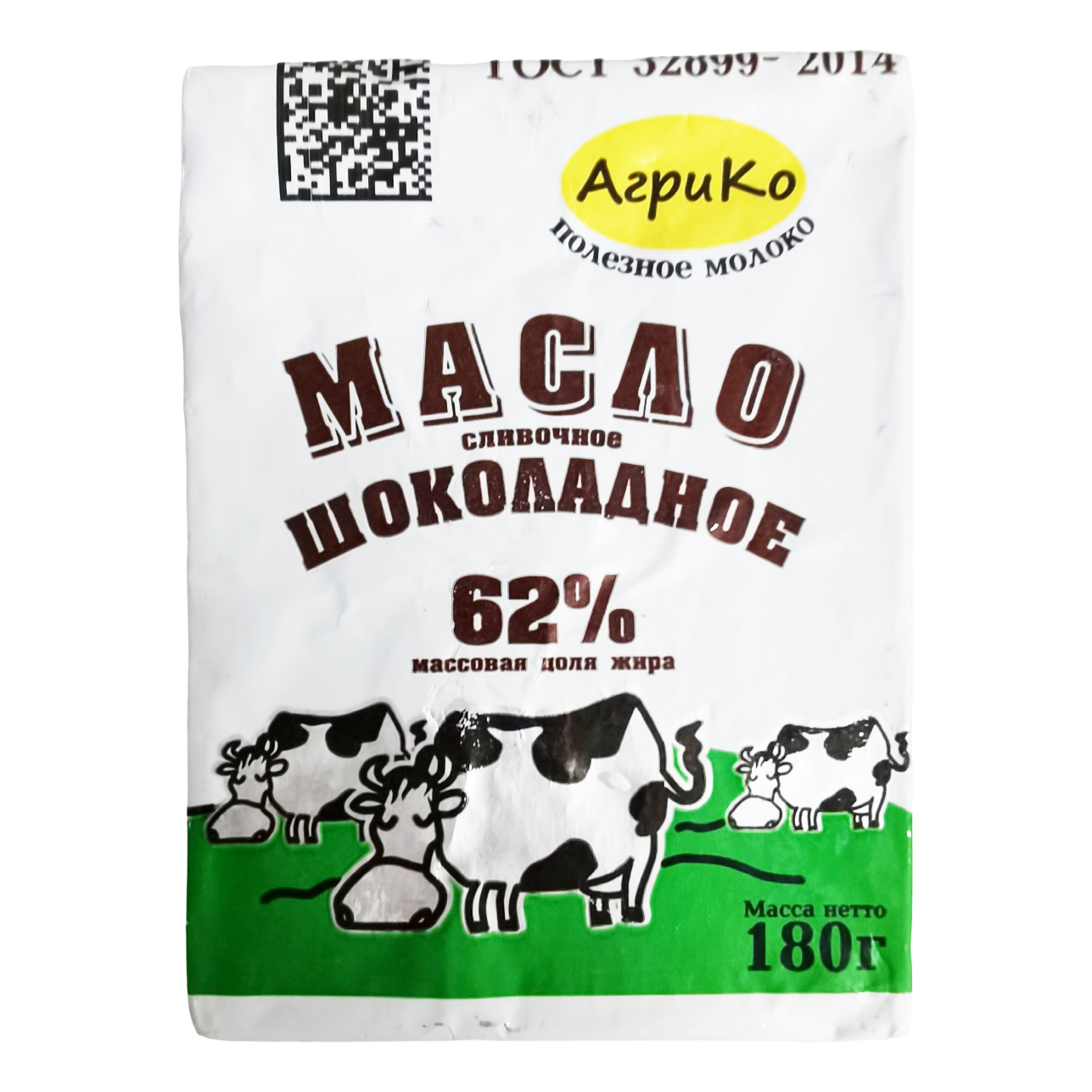

Сливочное масло АгриКо Шоколадное 62% БЗМЖ 180 г