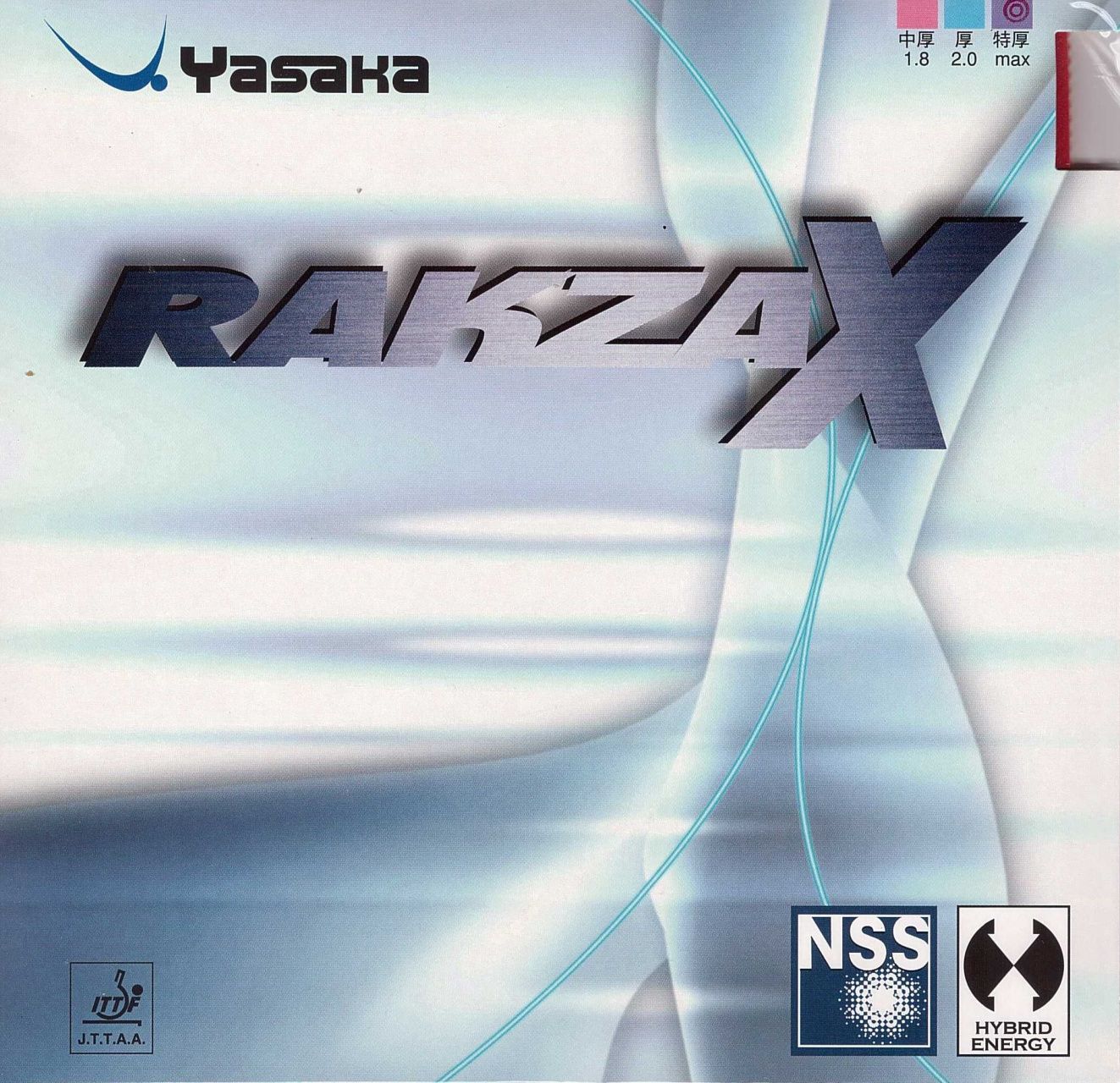 Накладка для н/тенниса Yasaka Rakza X, Red, 2.0