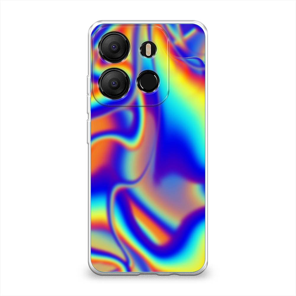 

Чехол на Tecno Pop 7 "Яркая голограмма", Разноцветный, 303850-3