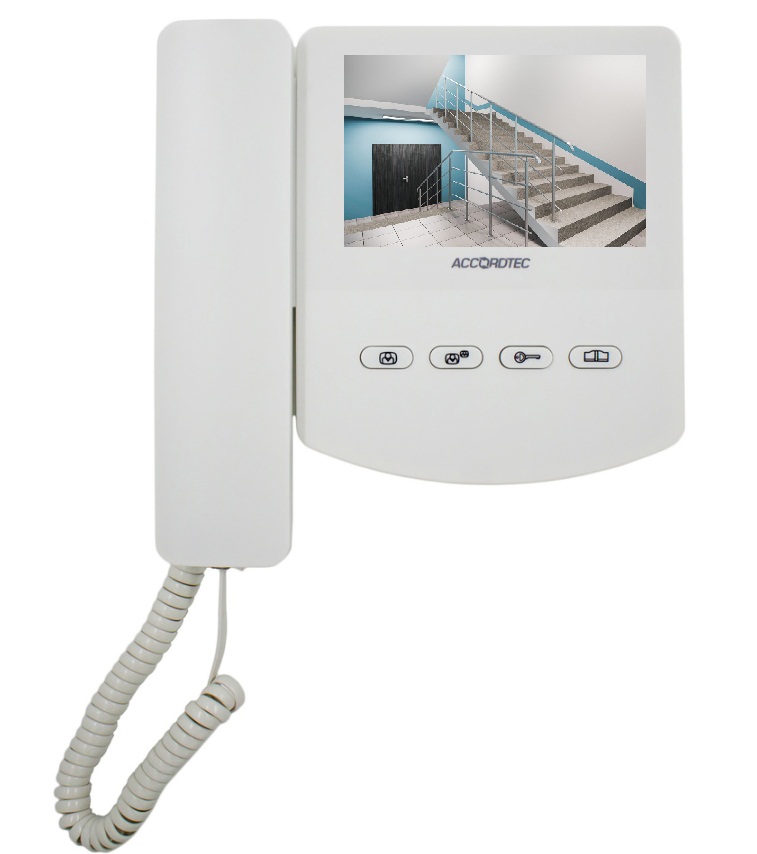 Монитор видеодомофона с трубкой для дома Aссоrd АТ-VD4ЗЗС ,экран 4.3