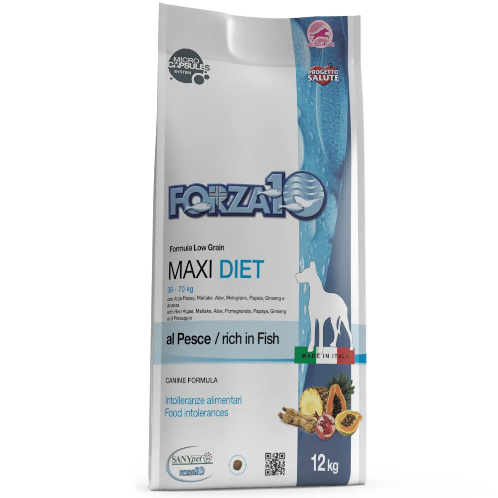 фото Сухой корм для собак forza10 maxi diet pesce рыба, для крупных пород, 1,5кг