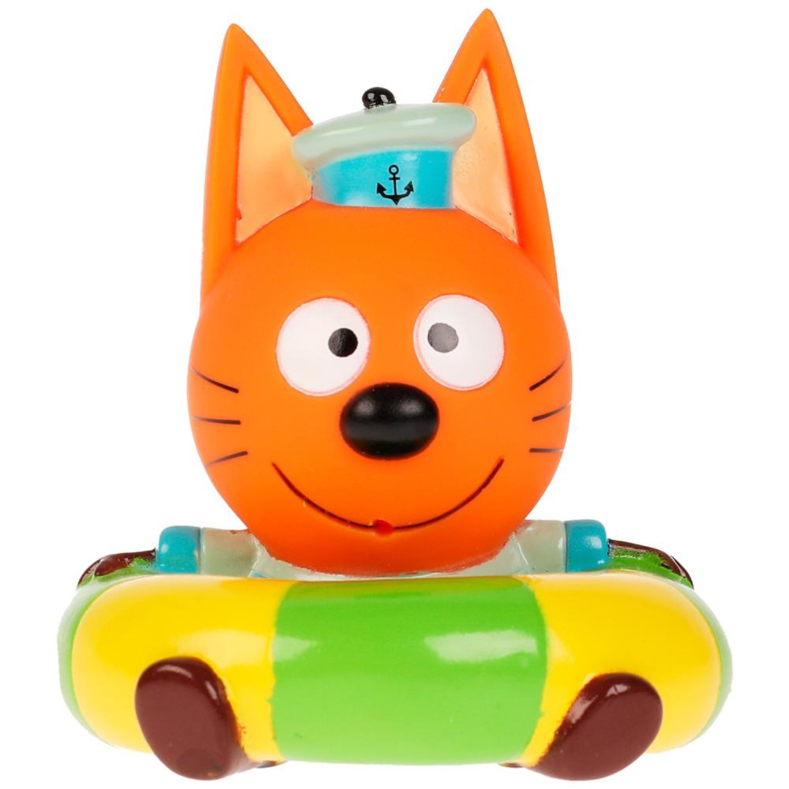 

Игрушка для ванны Капитошка Три Кота Коржик на круге, Разноцветный