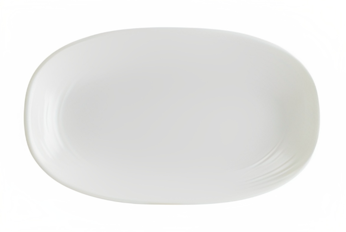 

Блюдо овальное Bonna White Loop 29х17см, Белый