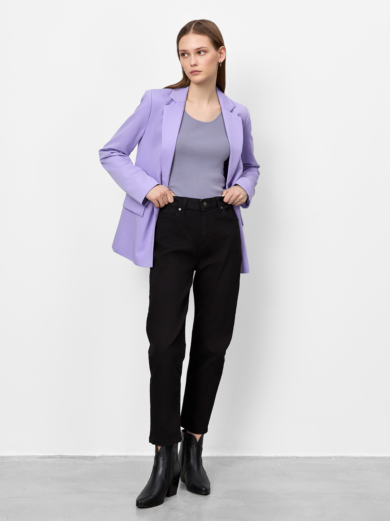 

Джинсы женские Just Clothes 000000618 черные 27, Черный, 000000618
