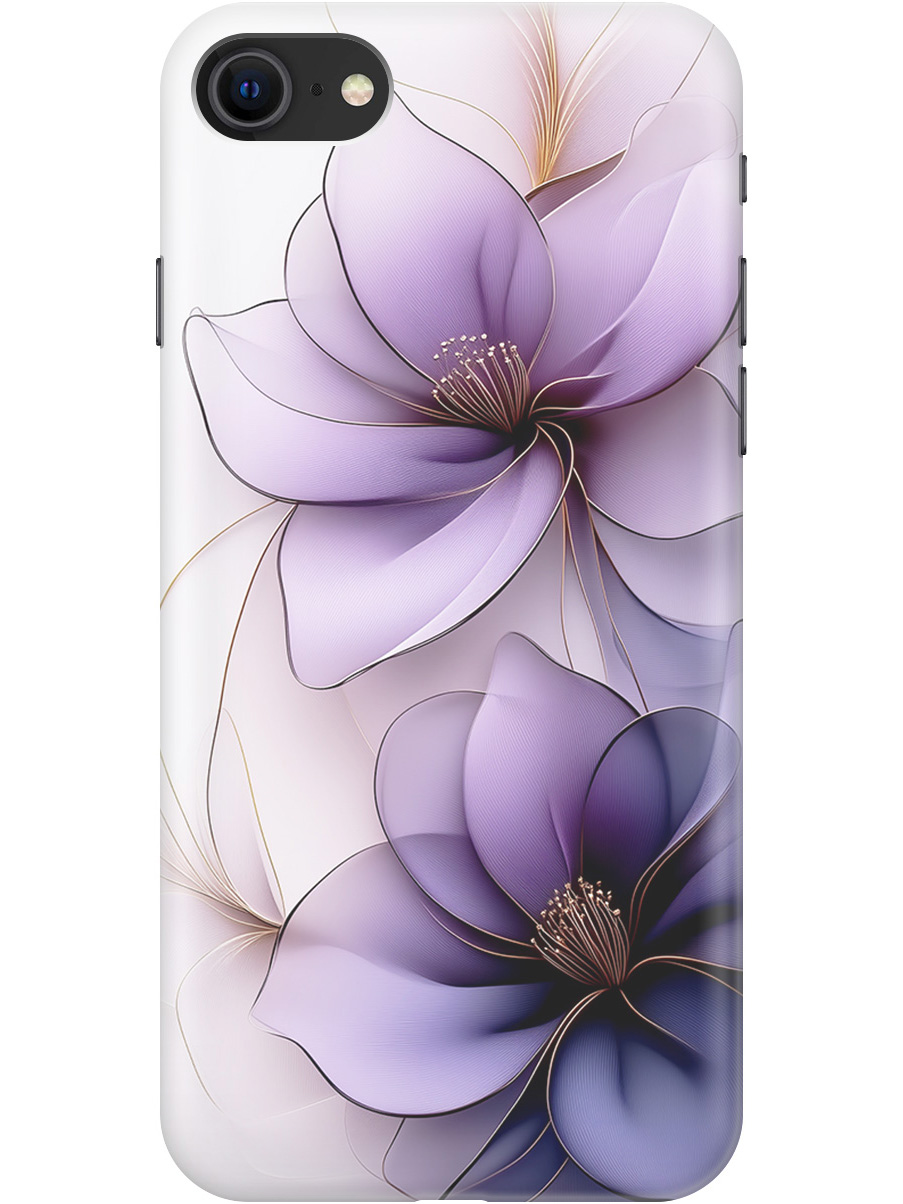 

Силиконовый чехол на Apple iPhone SE (2022) / SE (2020) / 8 / 7 с принтом 848602, Прозрачный;белый;серый;фиолетовый, 713043221