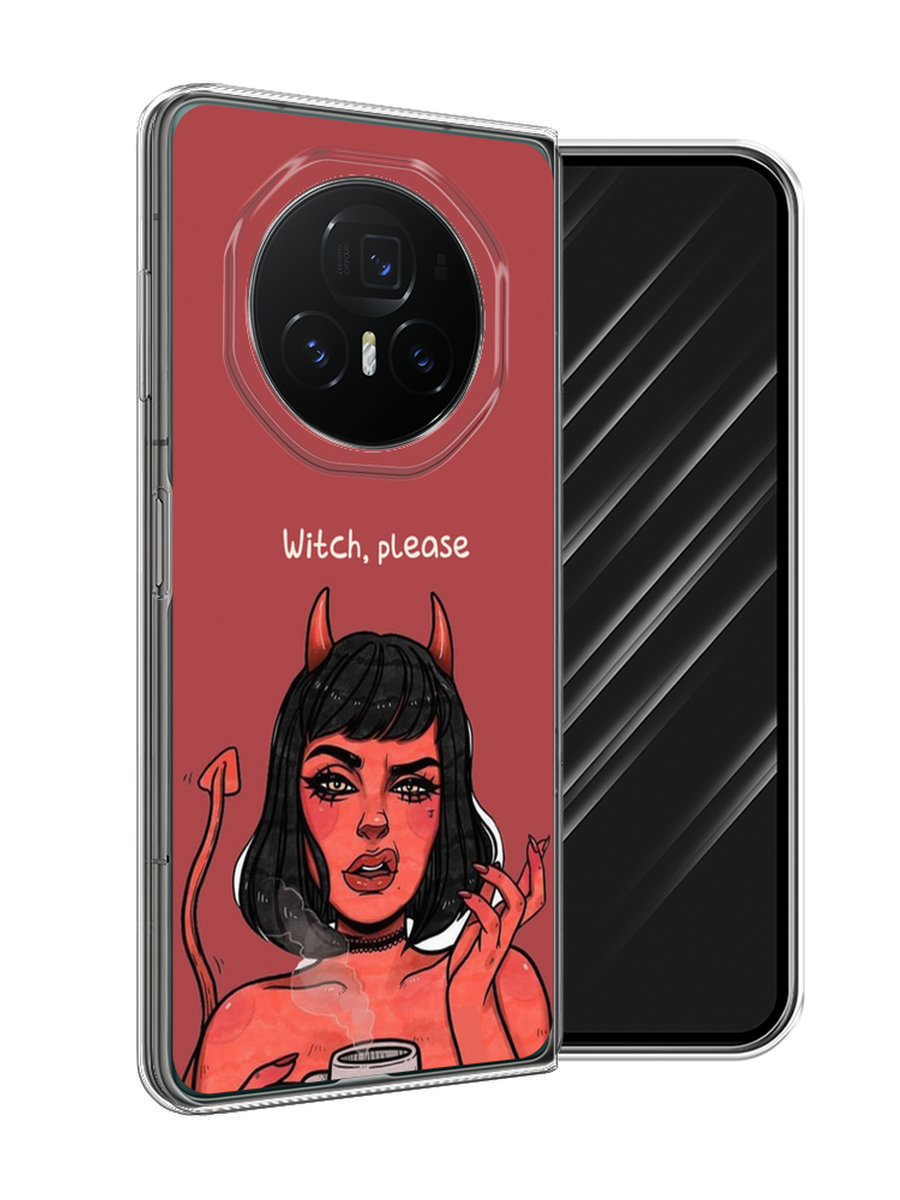 

Чехол Awog на Honor Magic V3 "Evil Girl", Бордовый;черный, 6125050-1
