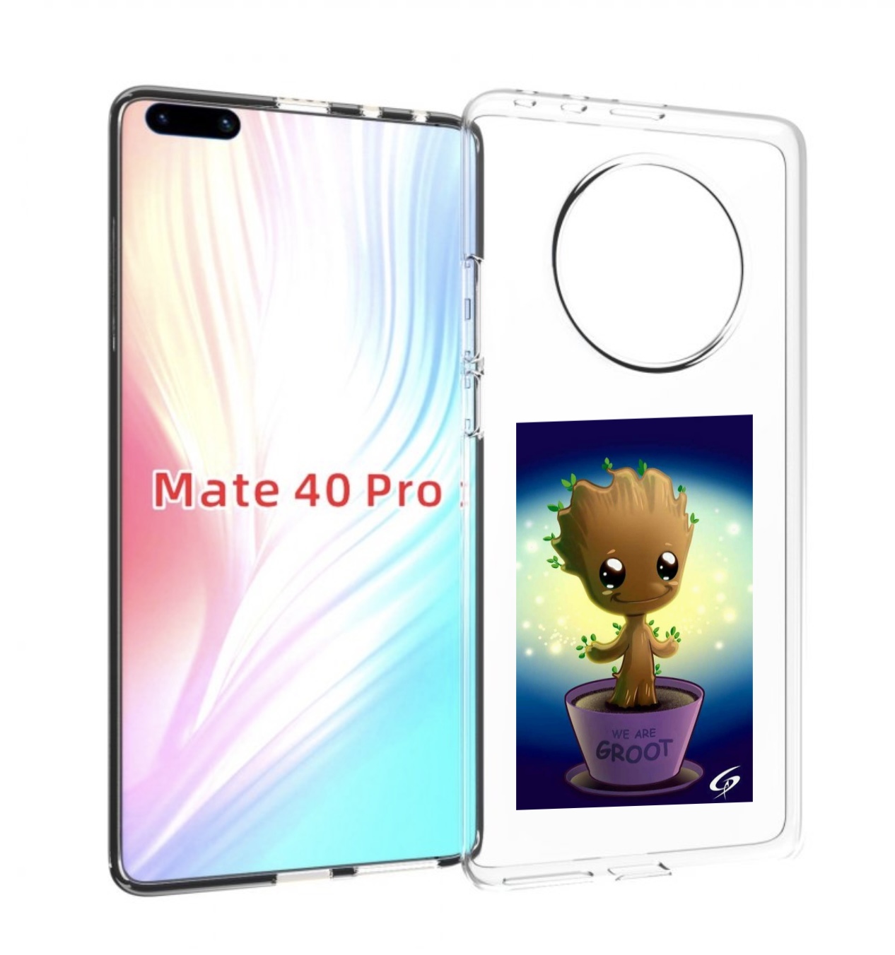 

Чехол MyPads Грут для Huawei Mate 40 Pro (NOH-NX9), Прозрачный, Tocco