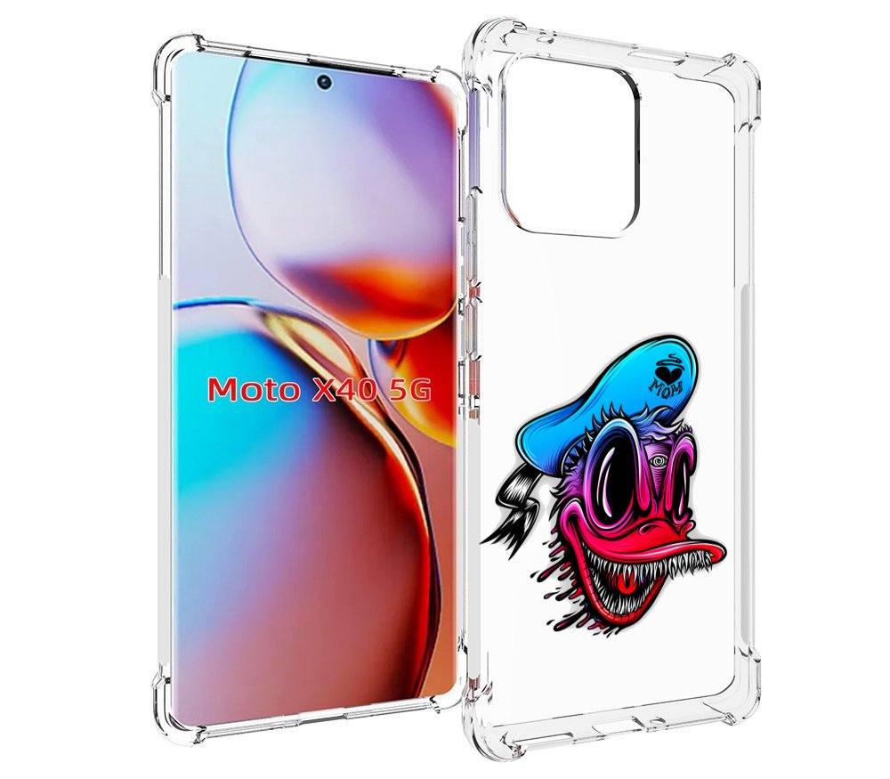 

Чехол MyPads Дональд для Motorola Moto X40, Прозрачный, Tocco