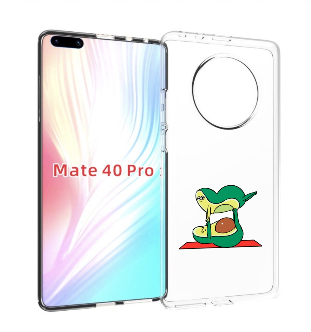 

Чехол MyPads Две-половинки для Huawei Mate 40 Pro (NOH-NX9), Прозрачный, Tocco