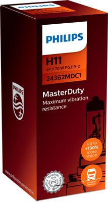 

PHILIPS Лампа 24V H11 70W PGJ19-2 Master Duty PGJ19-2