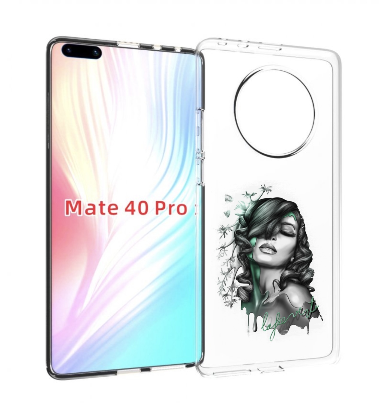 

Чехол MyPads Девушка 2 для Huawei Mate 40 Pro (NOH-NX9), Прозрачный, Tocco