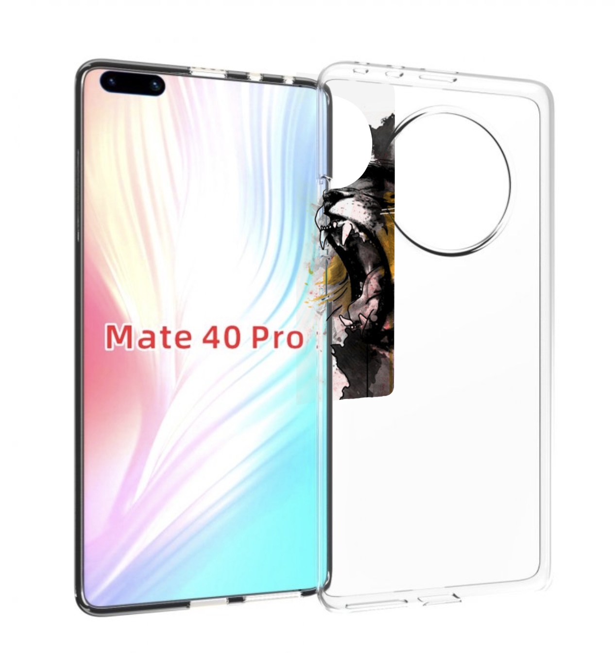 

Чехол MyPads Девушка гепард женский для Huawei Mate 40 Pro (NOH-NX9), Прозрачный, Tocco