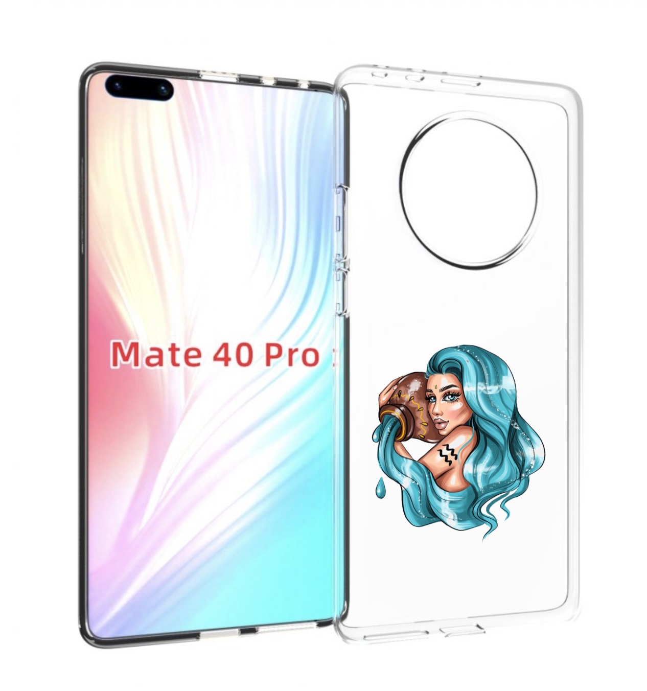 Чехол MyPads Девушка-Водолей для Huawei Mate 40 Pro (NOH-NX9)