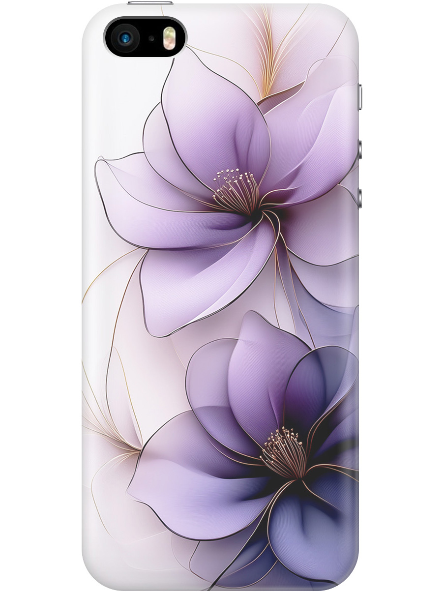 

Силиконовый чехол на Apple iPhone SE / 5s / 5 с принтом "Сиреневые цветы", Прозрачный;белый;серый;фиолетовый, 713830221