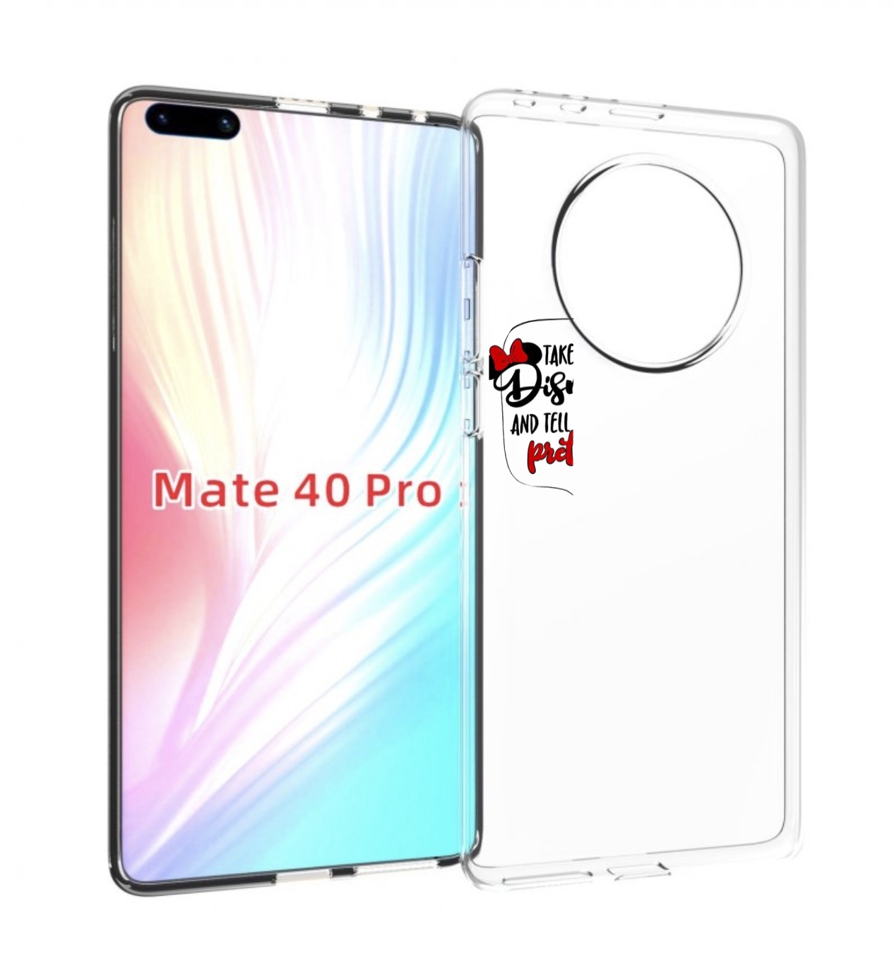 

Чехол MyPads Девушка-Мини женский для Huawei Mate 40 Pro (NOH-NX9), Прозрачный, Tocco