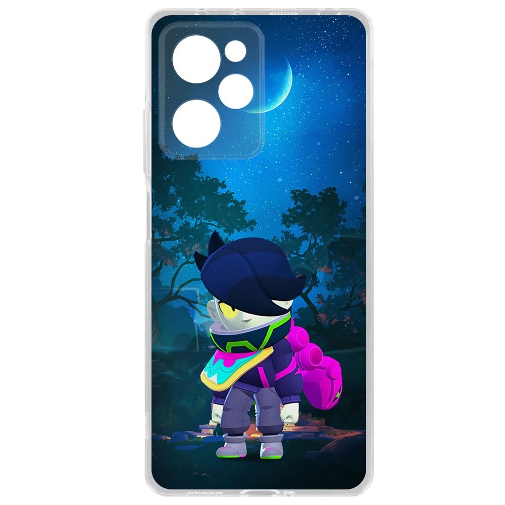 

Чехол-накладка Brawl Stars-Орочи Эдгар для Xiaomi Poco X5 Pro, Прозрачный