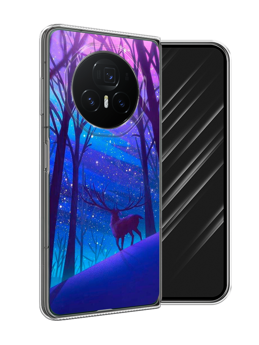 

Чехол Awog на Honor Magic V3 "Северный олень", Фиолетовый;голубой;синий, 6125050-1