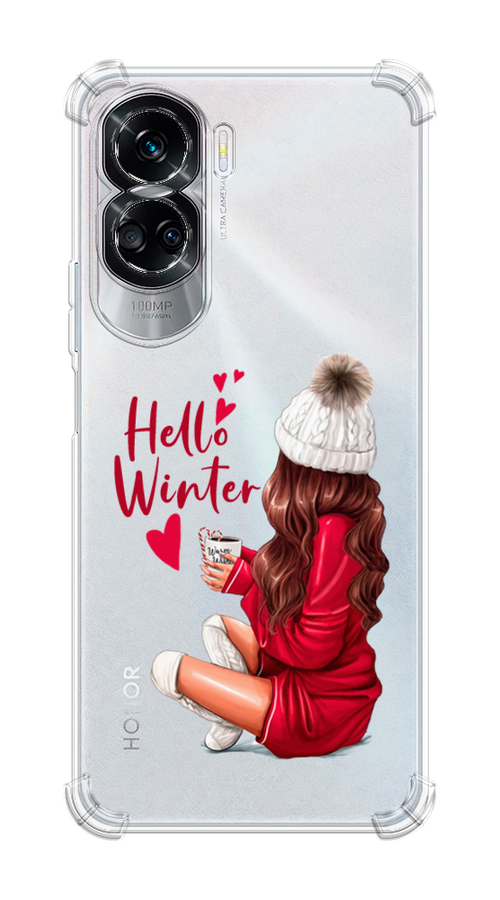 

Чехол Awog на Honor 90 Lite "Hello winter", Красный;коричневый;белый, 6122351-1