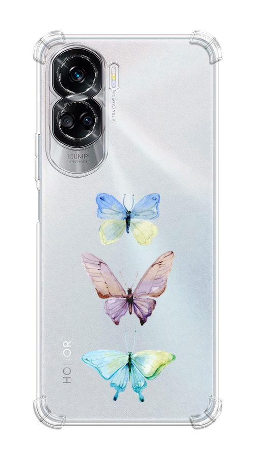 

Чехол Awog на Honor 90 Lite "Акварельные бабочки", Фиолетовый, 6122351-1