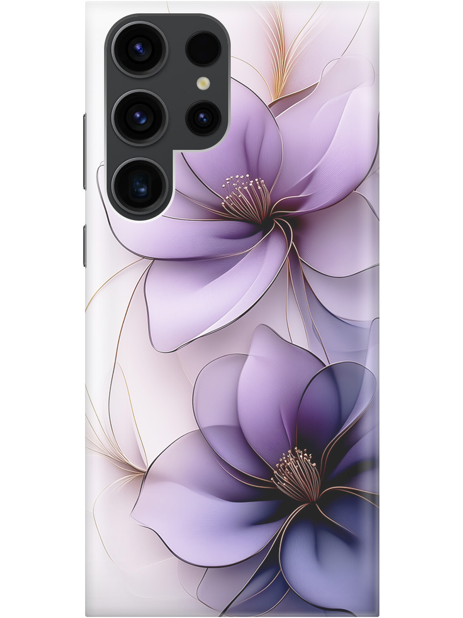 

Силиконовый чехол на Samsung Galaxy S23 Ultra с принтом "Сиреневые цветы", Прозрачный;белый;серый;фиолетовый, 767959421
