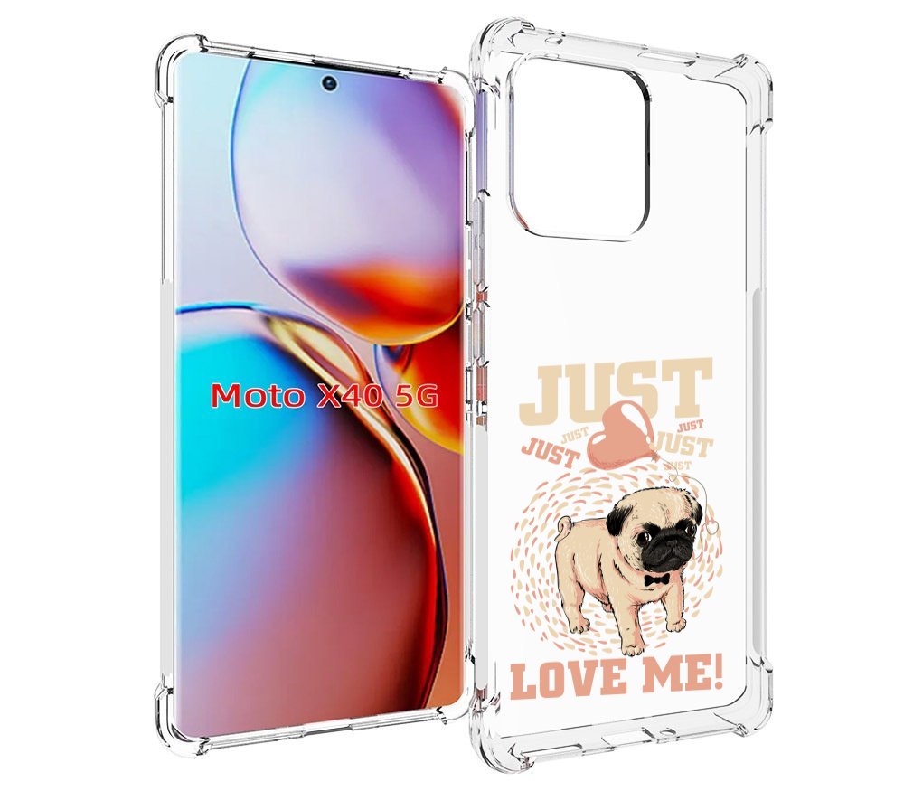 

Чехол MyPads Люби меня для Motorola Moto X40, Прозрачный, Tocco