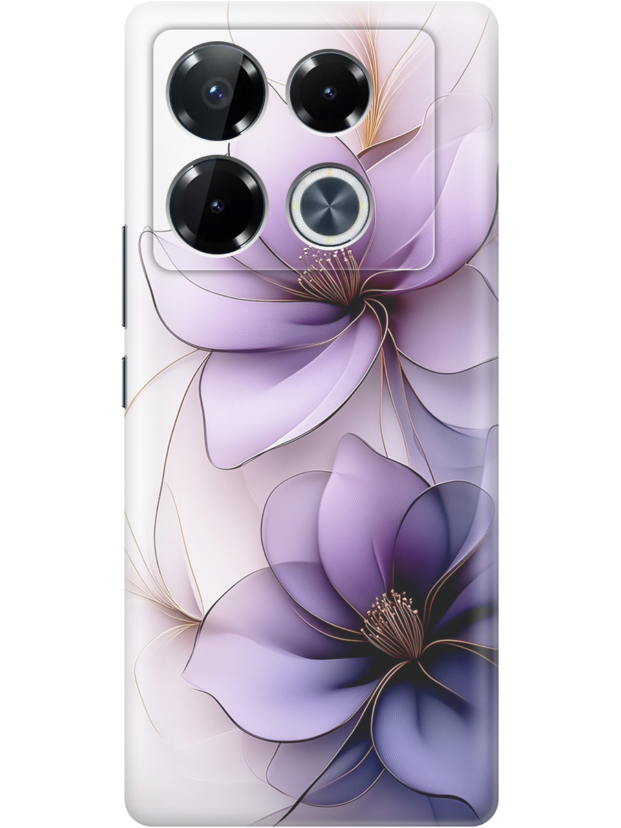 

Силиконовый чехол на Infinix Note 40 Pro/40 Pro 5g/40 Pro+ 5g с принтом 848649, Прозрачный;белый;серый;фиолетовый, 782627021