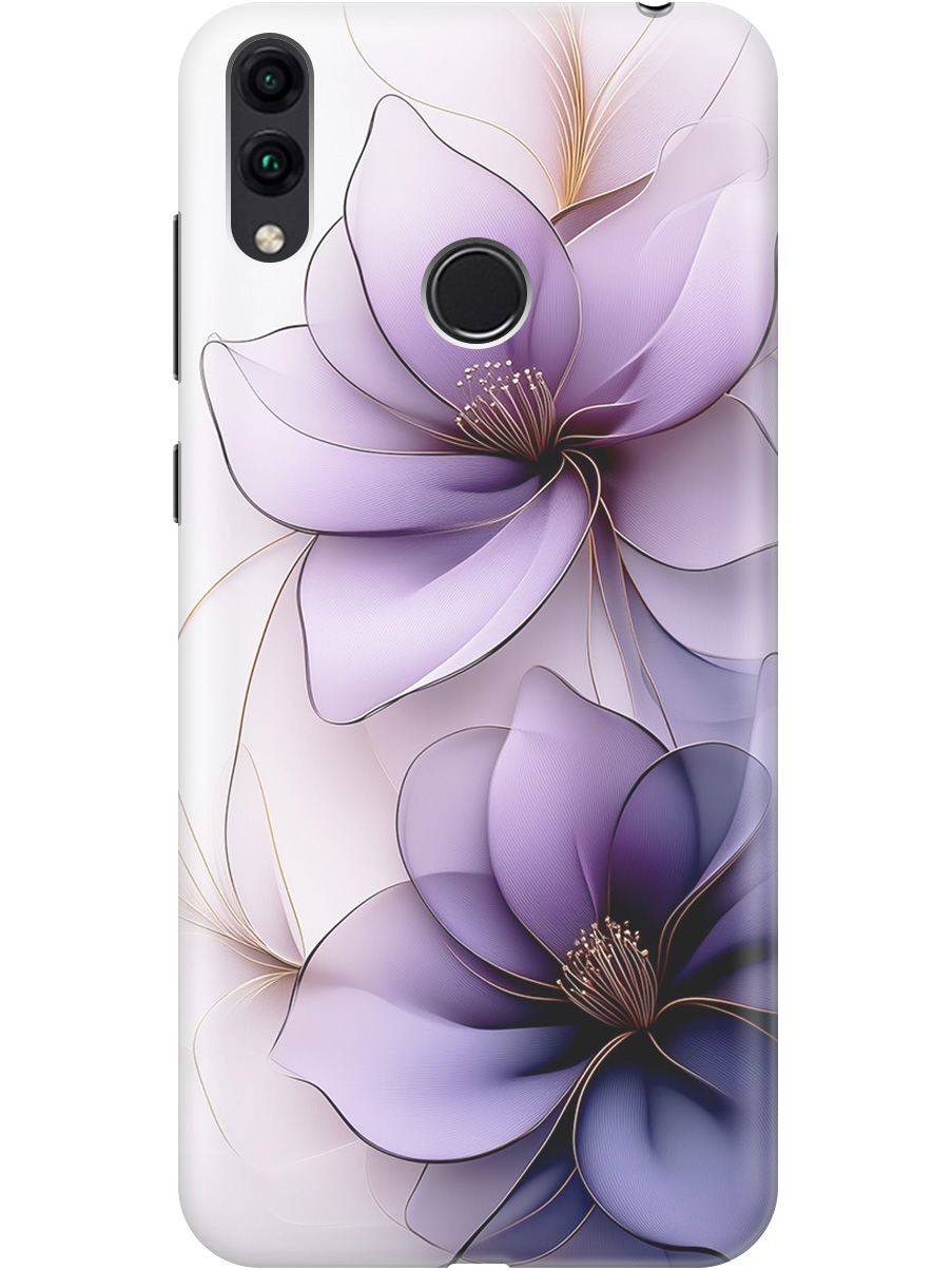 

Силиконовый чехол на Honor 8C с принтом "Сиреневые цветы", Прозрачный;белый;серый;фиолетовый, 719708821
