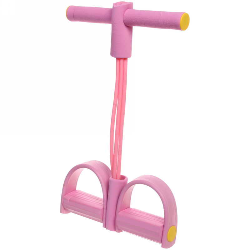 Эспандер трубчатый с упорами для ног Sportage Fitness 267-945 розовый