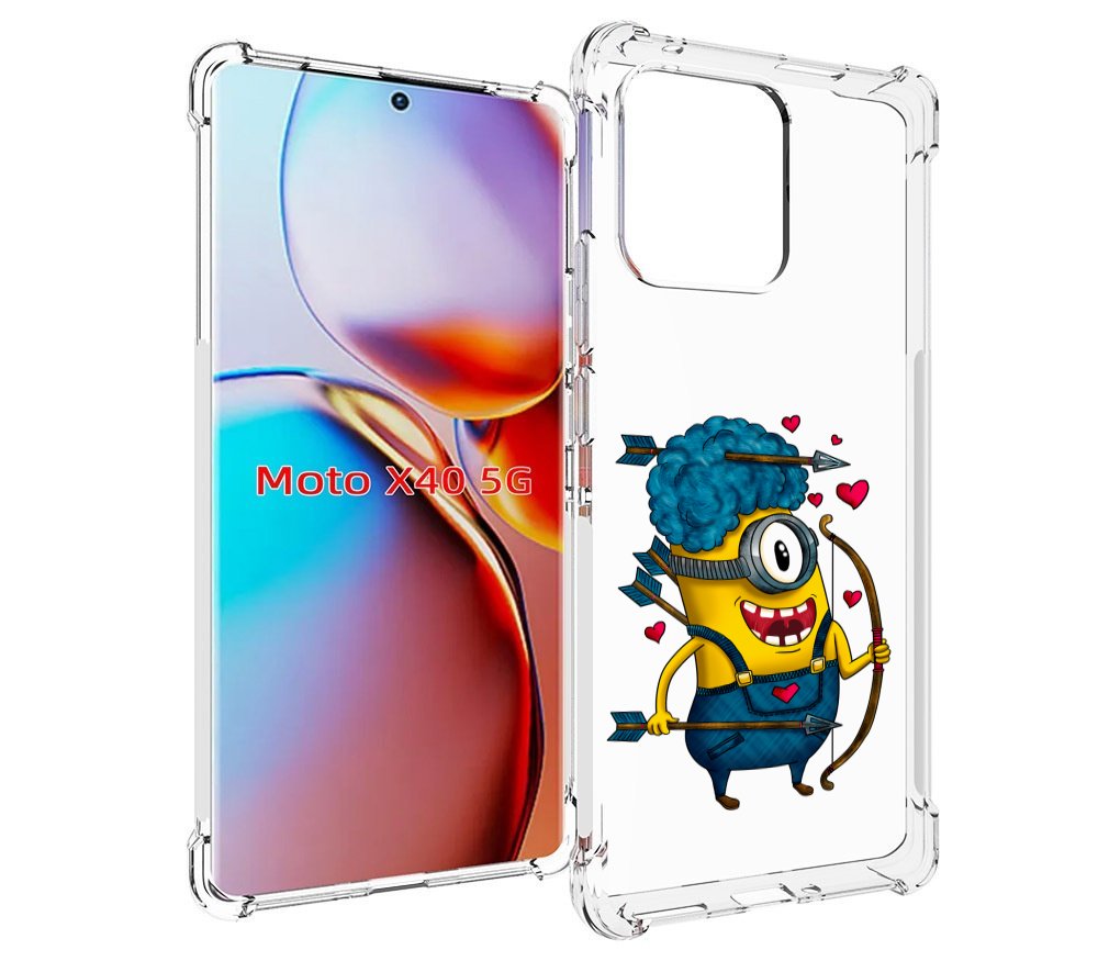 

Чехол MyPads Миньон купидон для Motorola Moto X40, Прозрачный, Tocco