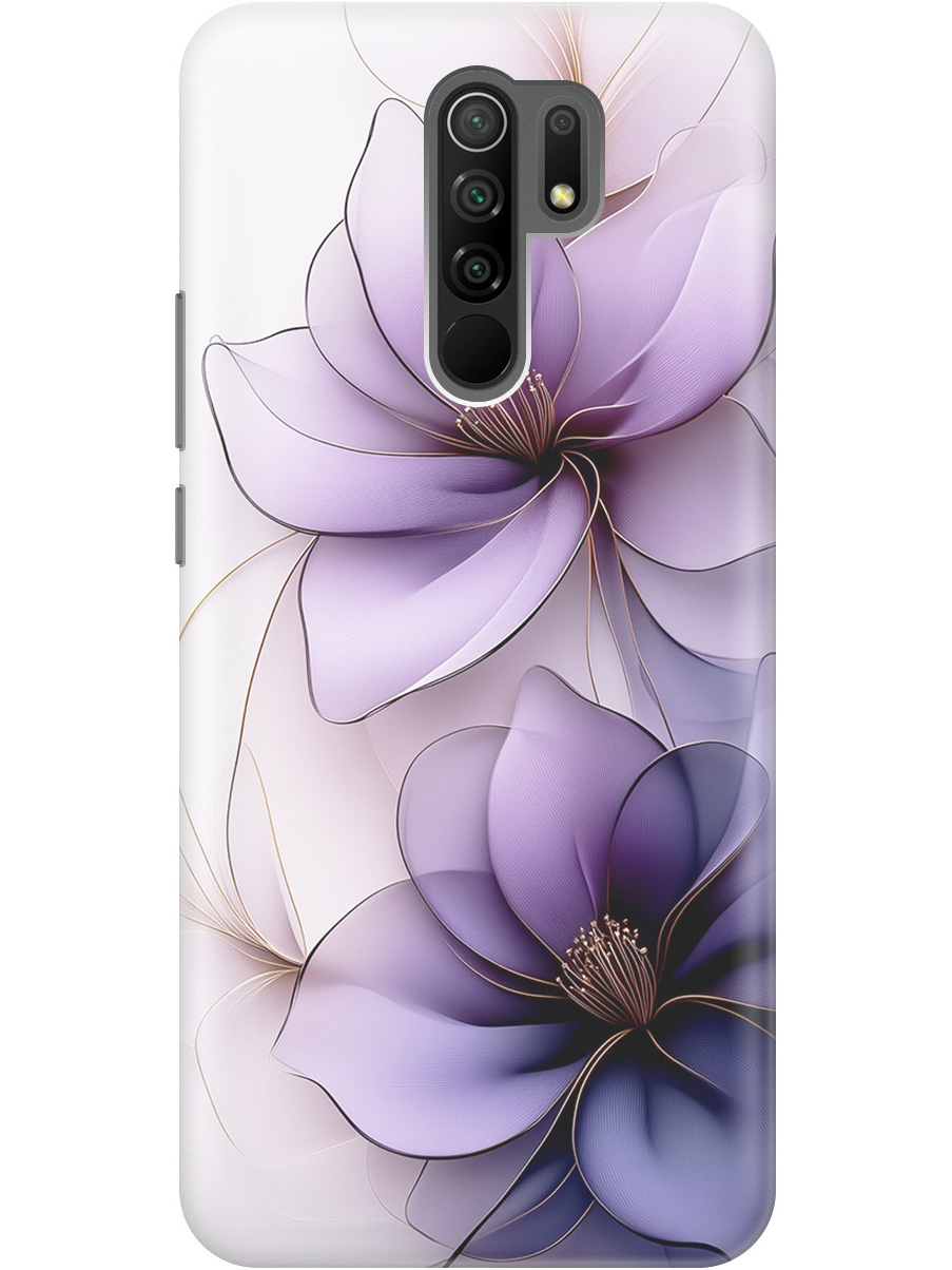 

Силиконовый чехол на Xiaomi Redmi 9 с принтом "Сиреневые цветы", Прозрачный;белый;серый;фиолетовый, 723276721