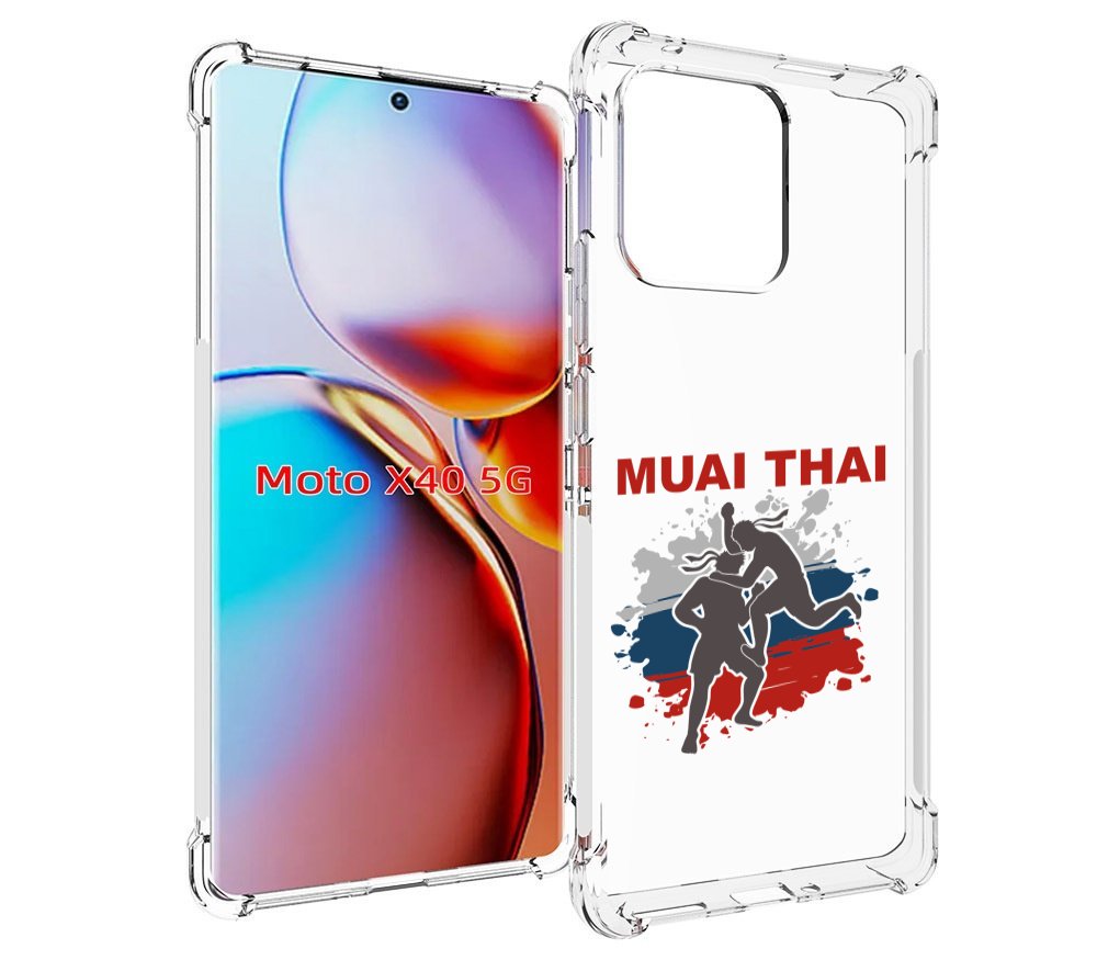 

Чехол MyPads Муайтай для Motorola Moto X40, Прозрачный, Tocco