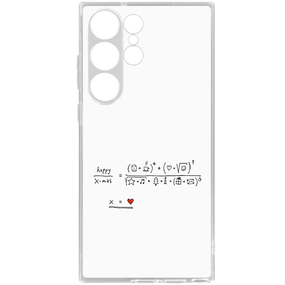 

Чехол-накладка Праздничная формула для Samsung Galaxy S23 Ultra, Прозрачный