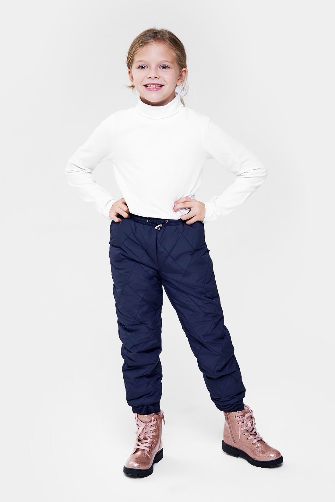 фото Утеплённые брюки baon bk090502 цв. синий р.122