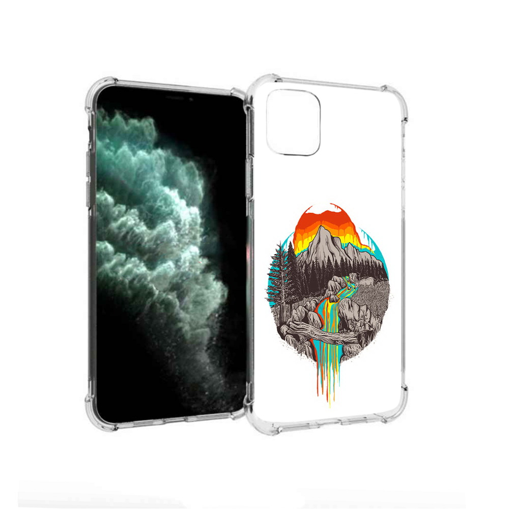 

Чехол MyPads Tocco для Apple iPhone 11 Pro Max Радужный водопад (PT142698.615.144), Прозрачный, Tocco