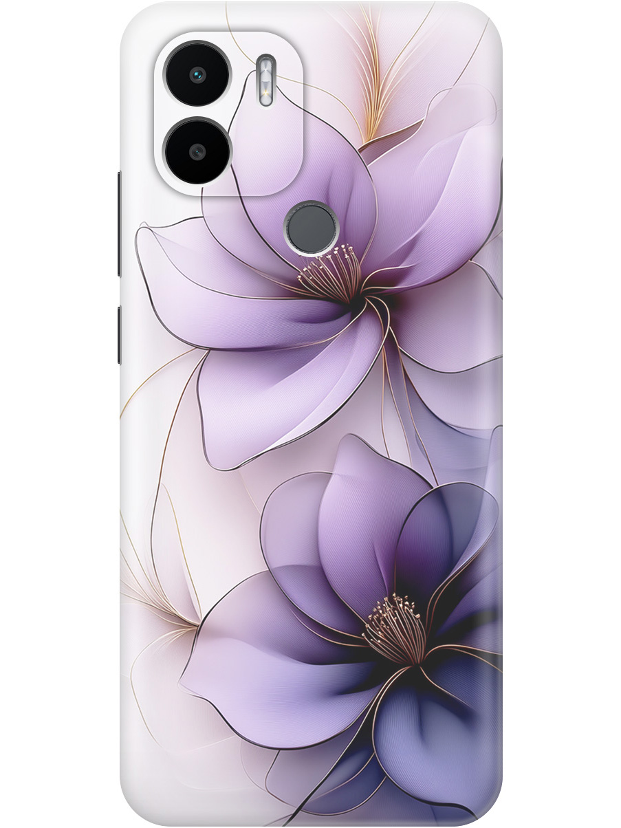 

Силиконовый чехол на Xiaomi Redmi A1+ / A2+ / Poco C50 / C51 с принтом "Сиреневые цветы", Прозрачный;белый;серый;фиолетовый, 762092121