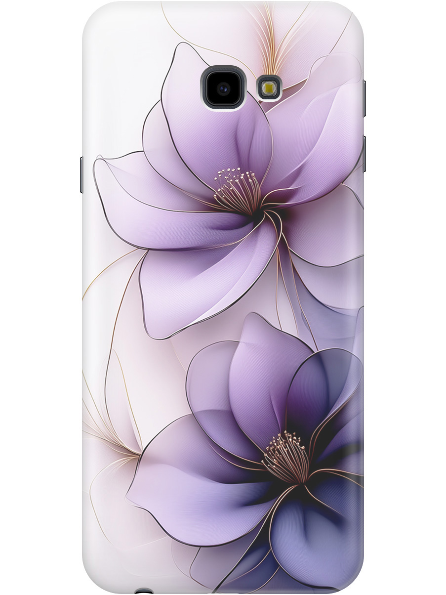 

Силиконовый чехол на Samsung Galaxy J4+ с принтом "Сиреневые цветы", Прозрачный;белый;серый;фиолетовый, 719355721