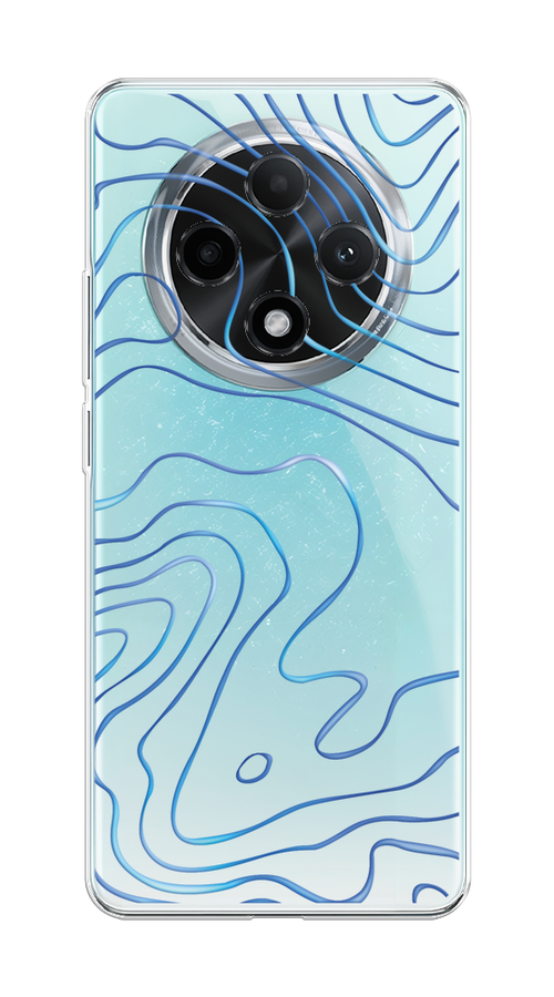 

Чехол на Oppo A3 Pro 5G "Blue lines", Прозрачный;синий, 2517950-1