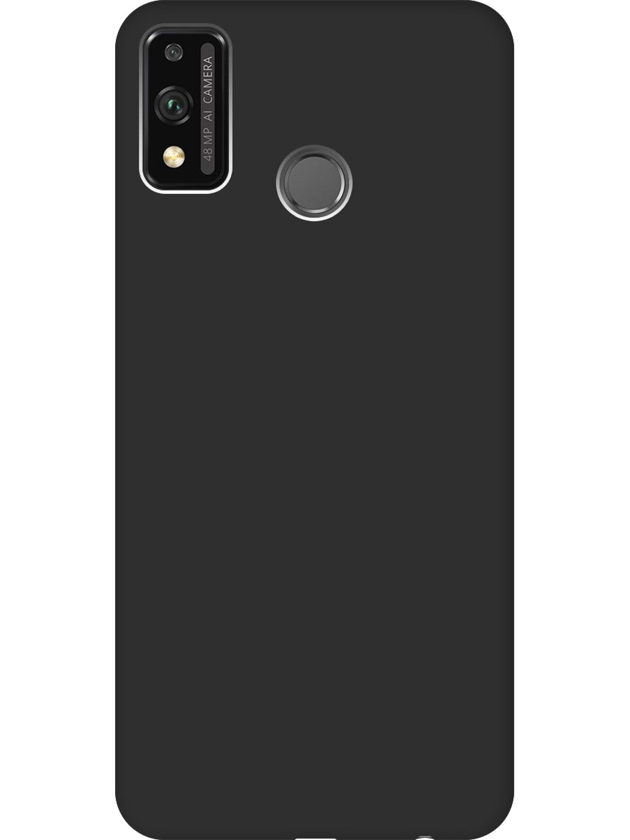 

Силиконовый чехол на Honor 9X Lite матовый черный, 723565413
