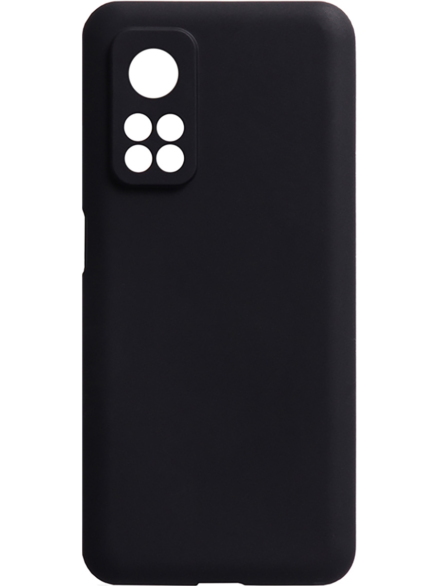 

Силиконовый чехол на Xiaomi Mi 10T/10T Pro матовый черный, 724124313