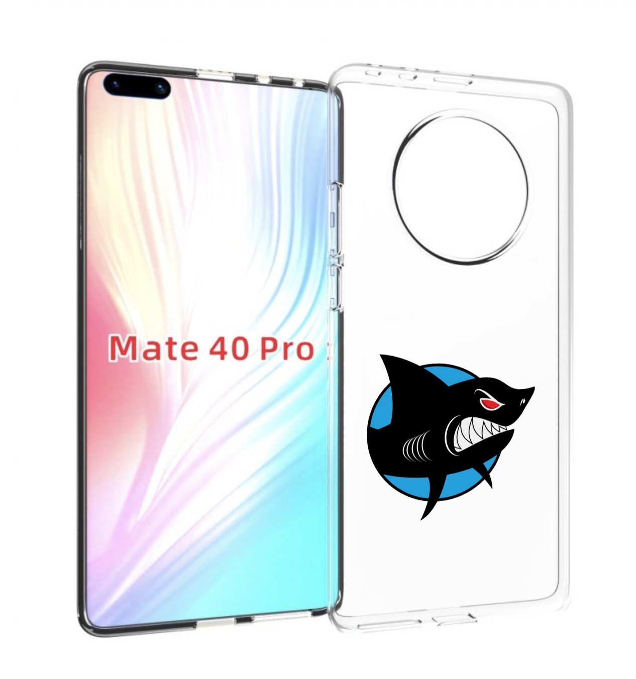 

Чехол MyPads Злая-акула для Huawei Mate 40 Pro (NOH-NX9), Прозрачный, Tocco
