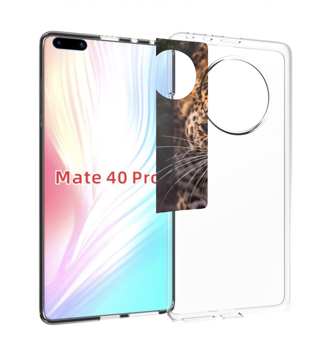 

Чехол MyPads Злой-гепард для Huawei Mate 40 Pro (NOH-NX9), Прозрачный, Tocco