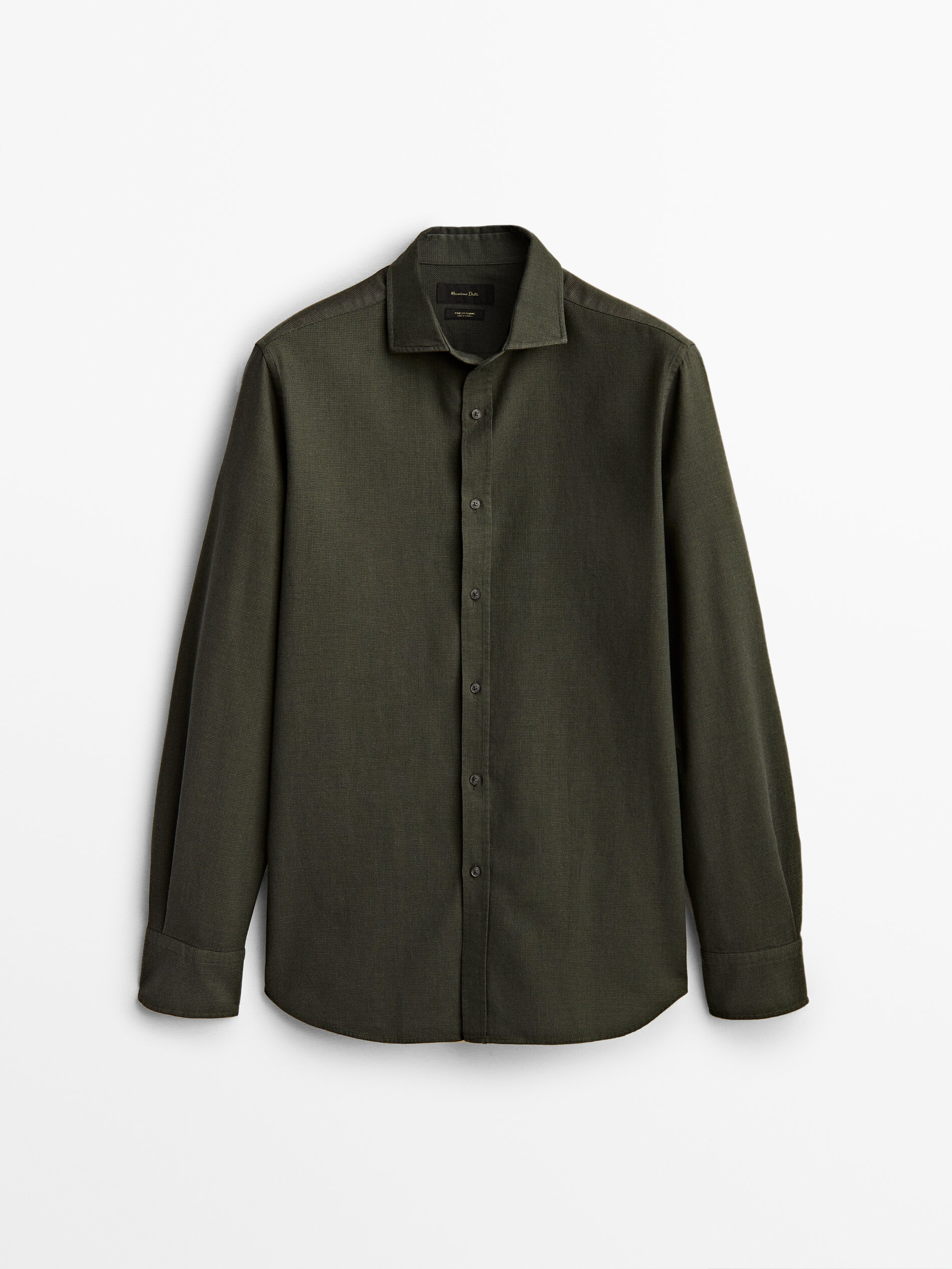 

Рубашка мужская Massimo Dutti 00143353500 зеленая L, 00143353500