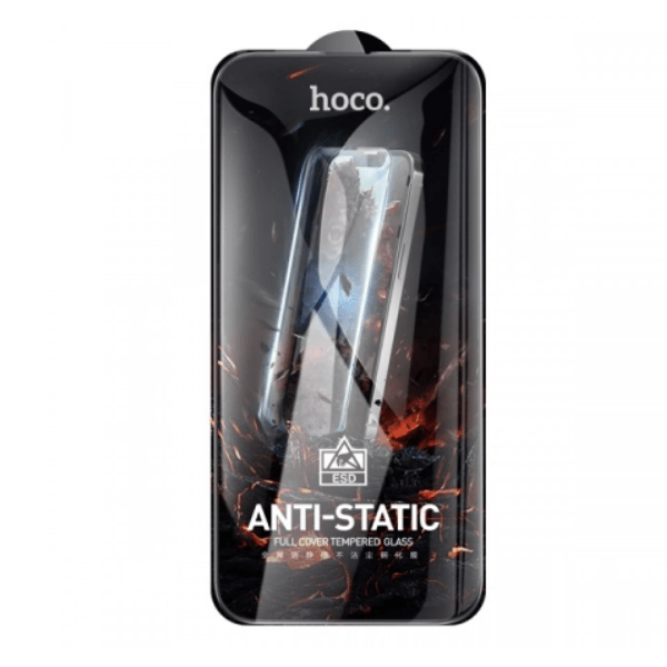 Защитное стекло Hoco для iPhone 14 Plus Full Screen HD Anti-Static G10 Black