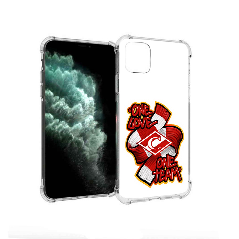 

Чехол MyPads Tocco для Apple iPhone 11 Pro Max ФК спарак 1 любовь (PT142698.615.184), Прозрачный, Tocco