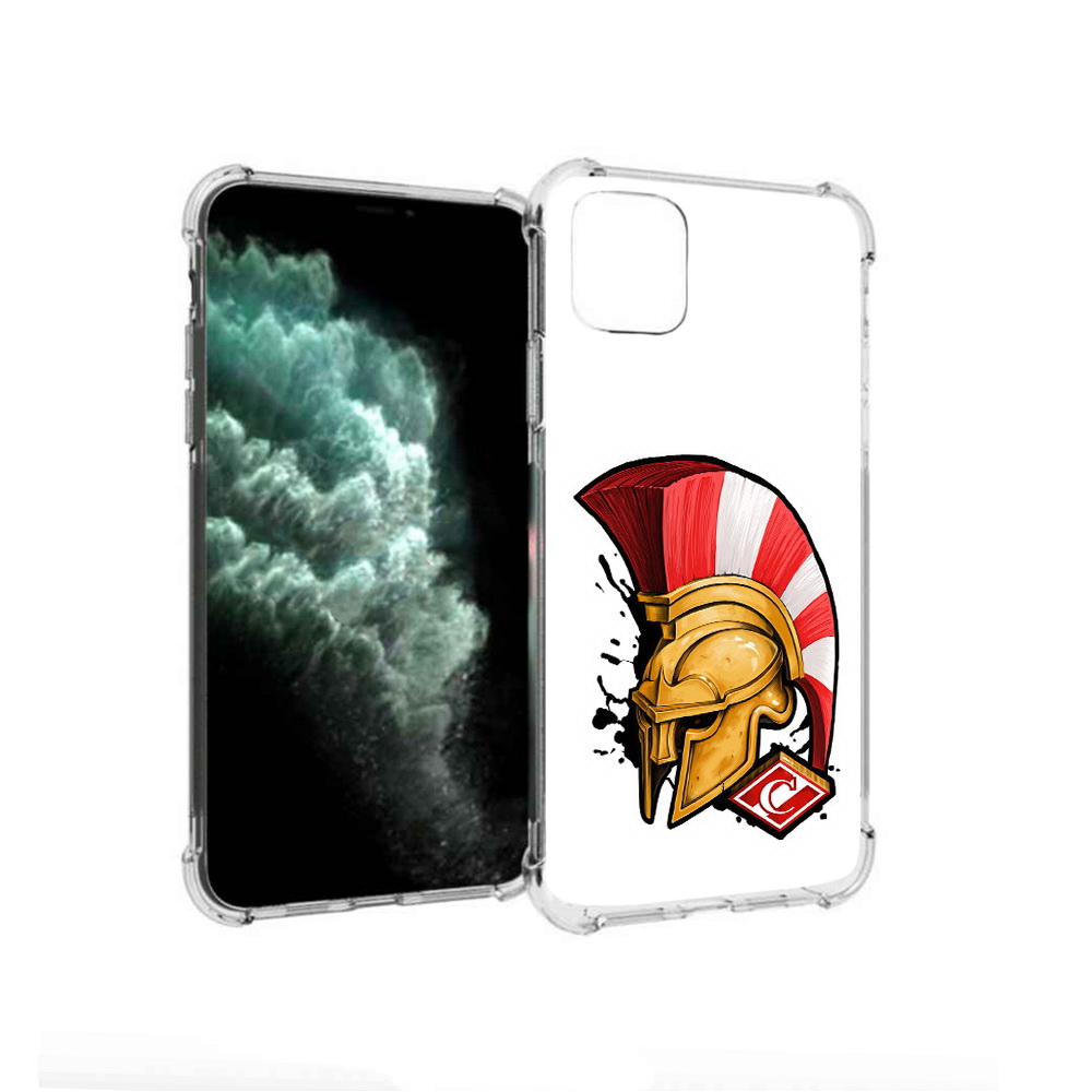 

Чехол MyPads Tocco для Apple iPhone 11 Pro Max ФК спартак шлем (PT142698.615.185), Прозрачный, Tocco