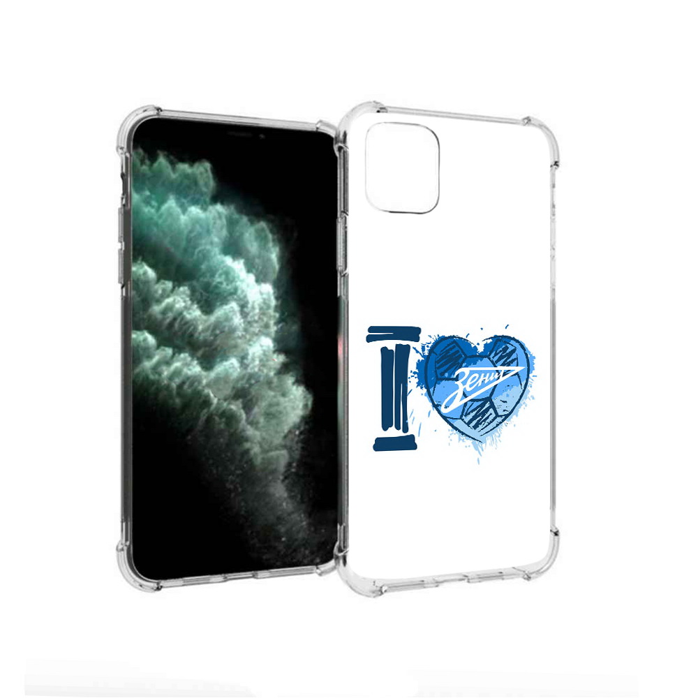 

Чехол MyPads Tocco для Apple iPhone 11 Pro Max ФК я люблю зенит (PT142698.615.186), Прозрачный, Tocco