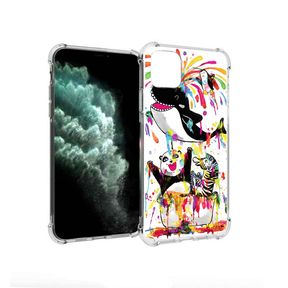 

Чехол MyPads Tocco для Apple iPhone 11 Pro Max Хиппи кит (PT142698.615.191), Прозрачный, Tocco