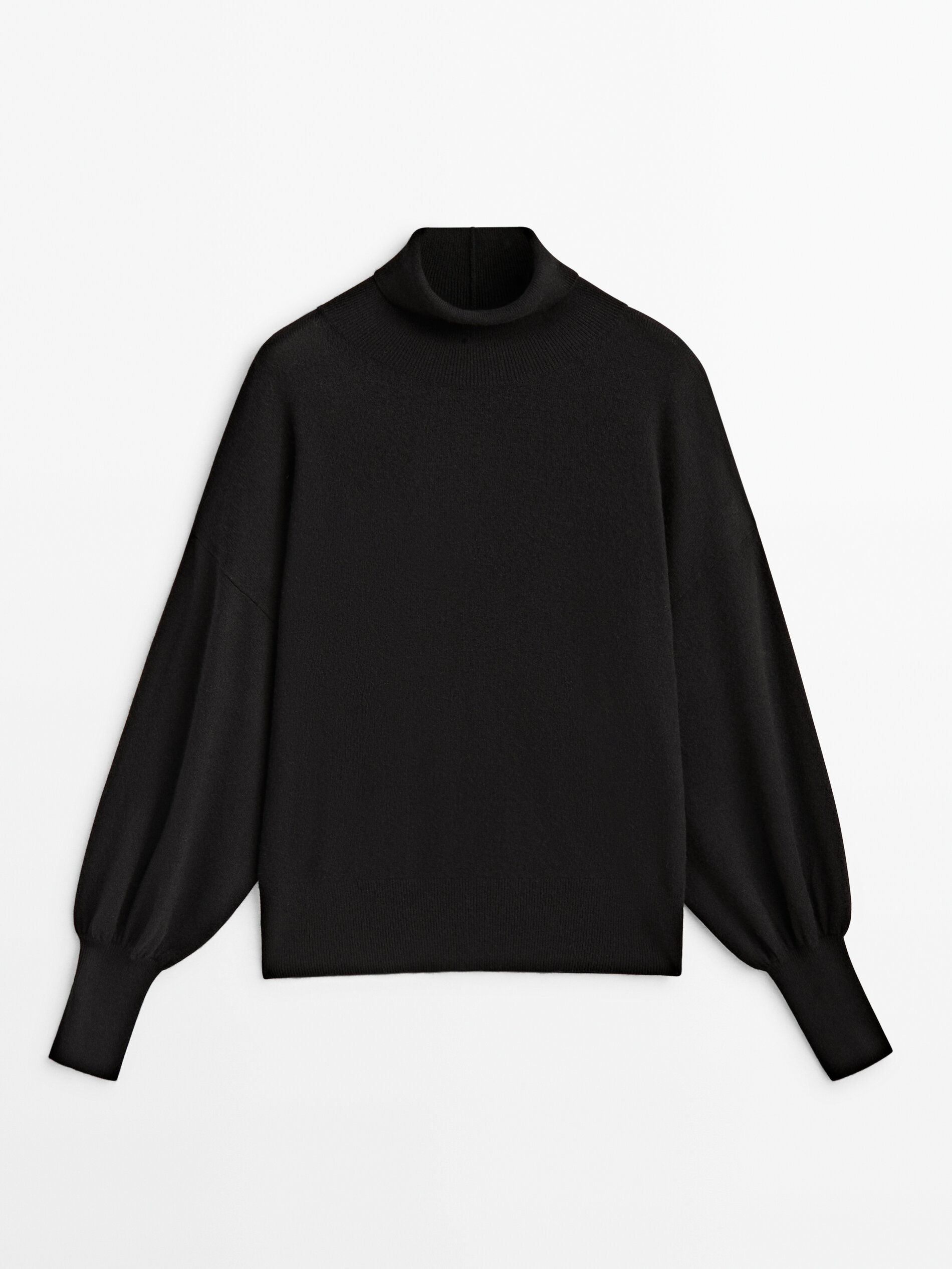

Свитер женский Massimo Dutti 05600509800 черный M, 05600509800